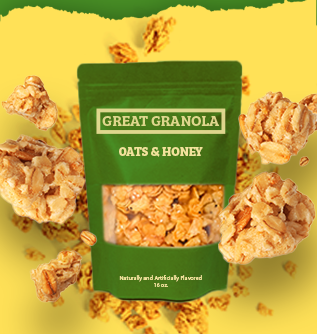 This is not a real sweepstakes - for demo purposes only. Great Granola banner